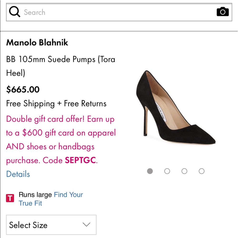 Manolo Blahnik suede pumps